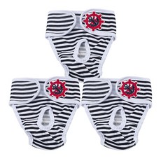 하이베어 애완견 생리팬티 블랙 XXL AA518-15, 특대형, 3개