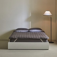 헬렌스타인 고정밴드 80수 샤인코튼 면 침대패드, 그레이