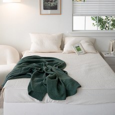 엘레나하임 위크엔드 100수 줄누빔 패드 겸 스프레드, 아이보리