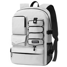 MARCO POLO 素色多口袋防水後背包 MP3251, 象牙