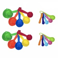 Bestom 顏色量杯 5 種 + 量勺 5 種套組, 2套