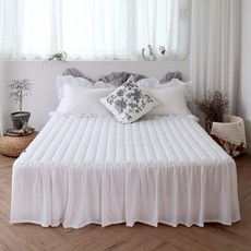 아름드리홈 국산 모달 프릴 침대 스커트 매트리스 커버