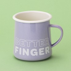BetterFinger 琺瑯馬克杯 560ml, 1個, 紫色