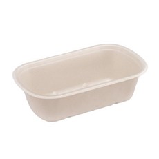 Draw Life 橢圓牛皮紙漿容器 1000ml, 125, 1件