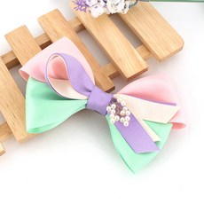 arang.rorang 新款蝴蝶結韓服自動髮夾