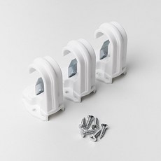 Lifegd100 窗簾桿支架 25mm, 3個, 白色