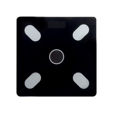 안도 스마트 체중계, 블랙, 1개