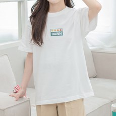 험블스튜디오 여성용 통기성 다운 얇은 면 32수 반팔 티셔츠 KK_247_083