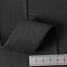 코오미 두꺼운 고탄성 의류 수선용 넓은 밴드 4cm x 10m 6W0104, 1개, 블랙