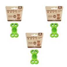 펫토리아 얌얌뚝딱 강아지 러버토이 하트본 S, 하트본 S 그린, 3개