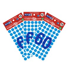 터치엠 미끄럼방지 실리콘 스티커 원형 TC12060, 3개, 투명