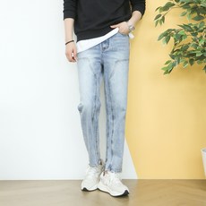 BRIC AID Blue Force 男款高個子牛仔褲 西部風開衩水洗棉質丹寧長褲