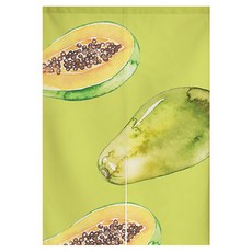 Ahope 水果布藝隔間簾 雙開式 + 桿子組合, Type 09