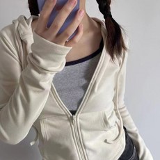 피어니스트 심플 슬림 포켓 후드 집업