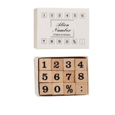 測量選擇 Daku 字母數字木印 E 12 種類型套組, 1套