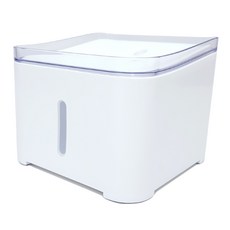 方形寵物飲水機 2L, 單一商品, 白色