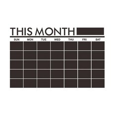 重點裝飾黑板式月間行事曆, 混合顏色