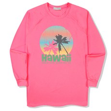 일루소 하와이아메리칸 오버핏 래쉬가드 긴팔 티셔츠