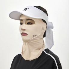 Napang 護耳頸掛式開放式運動防護面罩, 淺膚色, 1個
