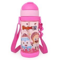 麵包理髮店稻草桶餅乾 PO168, 粉色, 450ml