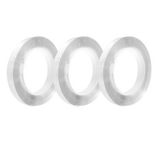 自然公園魔法星星凝膠力雙面膠帶 2mm x 15mm x 3m 3p + 1mm x 15mm x 3m, 透明度, 1套