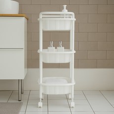 BONOHOUSE Live 移動式三層推車, 白色, 1個