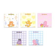 LUCALAB Care Bear 記事本 5 件套, 你好，微笑，擁抱，快樂，禮物, 1套