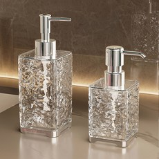 MONACO OLIVE 浴室平衡吊燈分配器方形300ml+方形400ml套裝, 1組, 透明