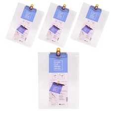 Heemang A4 透明板夾 MU00A7, 透明, 4個