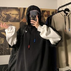 JTL雙層休閒寬鬆連帽T