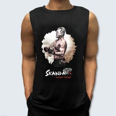 SKANDA 男款印花logo背心