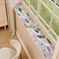 daysoy 窄版設計多用途墊, 1個, 10 紫色花朵