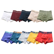 SCHWARZ KOREA 男童款馬卡龍5種+五彩繽紛5種平口內褲