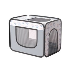 Twinkle Pet 中型犬用摺疊式寵物烘乾室, 麻灰色