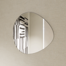 瑪德 黏貼式一般不規則壓克力鏡 鵝卵石 L, 無框