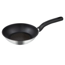 VILIVIN 單柄3層不鏽鋼不沾平底鍋 IH爐適用, 1個, 20cm