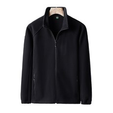 AOULS 男款簡約保暖羅紋戶外刷毛夾克 #21668