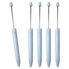 리코즈 DIY 커스텀 볼펜 꾸미기 파츠 데코 만들기 공예 재료, 코튼블루, 5개