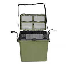 手提肩背釣具箱 JY217, 綠色