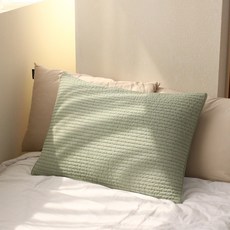 Green&Art 天空方形100支匹染枕頭套