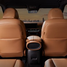 MAYTON Pellicabin Diol New Palisade LX3 改裝用品 椅背保護套 駕駛座 + 副駕駛座套組, 1套, 棕色