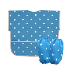DEOHAEPI Starlight 兒童防水短袖藝術袍袖套 03, 藍色