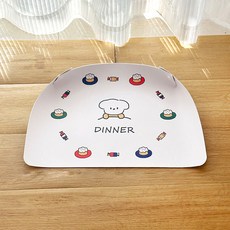 파스텔펫 반려동물 디너 흘림방지 식기매트 45 x 26 cm, 강아지, 1개