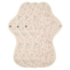 위즐리 면생리대 핑크플라워, 오버나이트, 1개입, 3개