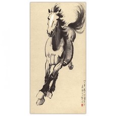 Liz Janey 室內裝飾品 圖畫 書法 東洋畫 馬 05 K13721