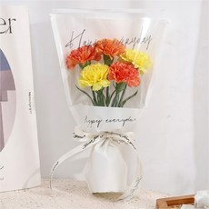 윰스 미니 꽃다발 감성 봉투형 선물 포장지, 화이트, 20개