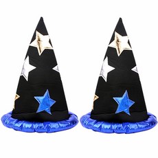 PARTYHAE 星紋魔法師帽, 藍色, 2個