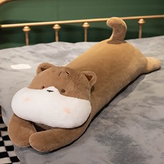 soonZAM 可愛寵物睡眠抱枕, 棕色