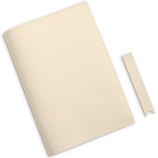 Soymix Lovesome 皮革書套 M+書籤隨機發貨, 米色, 1套