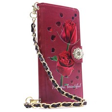 프랑뛰에 로즈 다이아 지폐 수납 휴드폰 케이스